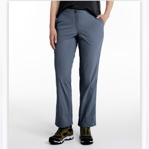 LL Bean Pants Women’s 10 Granite Gray Water-Repellent Adjustable Comfort Trail